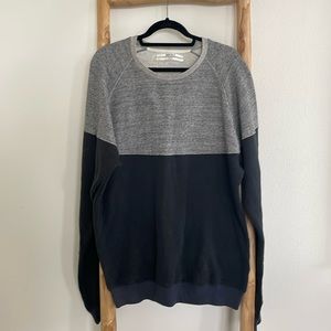 Nwt 2012 Robert Geller 2 tone black crew neck sweatshirt. Men’s size M